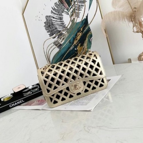 CHANEL mini flap bag AS2370 goud