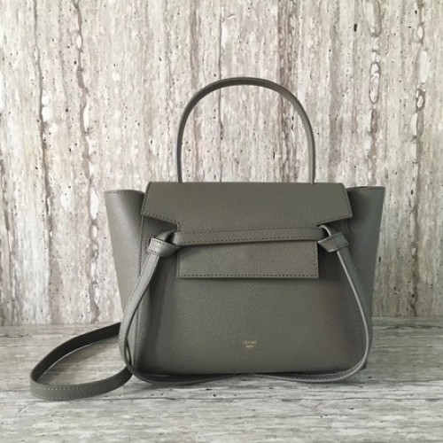 Celine Riem Mini Tas Origineel Leer C98310 Grijs