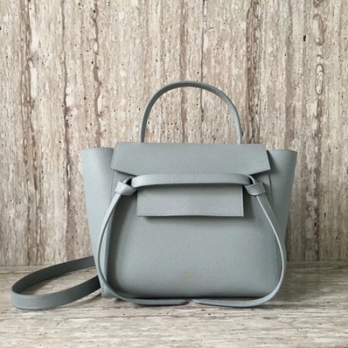 Celine Riem Mini Tas Origineel Leer C98310 Lichtblauw