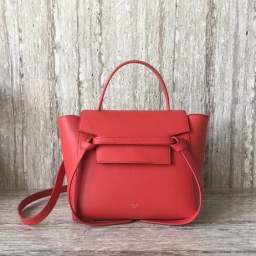 Celine Riem Mini Tas Origineel Leer C98310 Rood