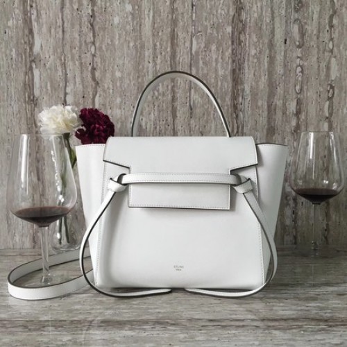 Celine Riem Mini Tas Origineel Leer C98310 Wit