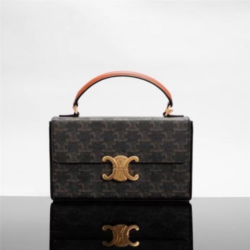 Celine CABAS VERTICAAL IN TRIOMPHE CANVAS 199992 zwart