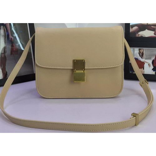 Celine Classic Box Flap Bag Kalfsleer C88008 Abrikoos