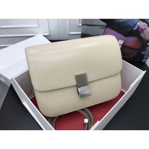 Celine Classic Box Flap Bag Original Kalfsleer 3378 Abrikoos
