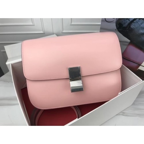 Celine Classic Box Flap Bag Origineel Kalfsleer 3378 Roze