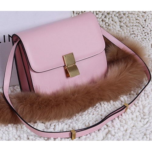 Celine Classic Box Small Flap Bag Kalfsleer C88007T Roze