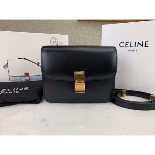 Celine Classic Box Teen Flap Bag Original Kalfsleer 3379 Zwart
