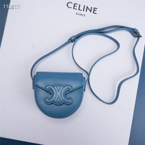 Celine FOLCO CUIR TRIOMF IN GLAD KALFSLEER 10J303 BLAUW