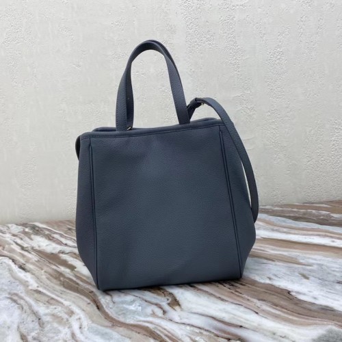 Celine LARGE SOFT BAG IN SOEPEL KALFSHEER 55825 donkergrijs