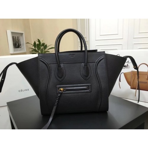 Celine Luggage Phantom Tote Bag Kalfsleer CT3372 Zwart