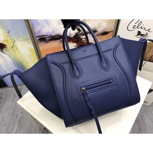 Celine Luggage Phantom Tote Bag Kalfsleer CT3372 Blauw