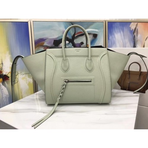 Celine Luggage Phantom Tote Bag Kalfsleer CT3372 Lichtgrijs