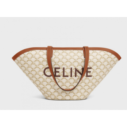 Celine MEDIUM COUFFIN TAS IN TRIOMPHE CANVAS CELINE PRINT 196262 WIT