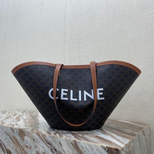 Celine MEDIUM COUFFIN BAG IN TRIOMPHE CANVAS CELINE PRINT 196262 zwart