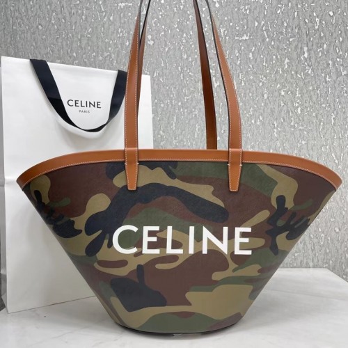 Celine MEDIUM COUFFIN TAS IN TRIOMPHE CANVAS CELINE PRINT 196262 groen