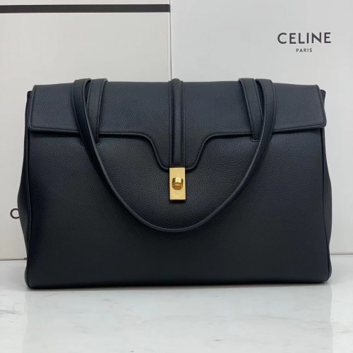 Celine MEDIUM SOFT 16 TAS IN GLAD KALFSLEER CR94043 zwart