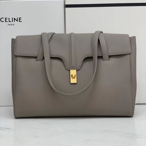 Celine MEDIUM SOFT 16 TAS IN GLAD KALFSLEER CR94043 grijs