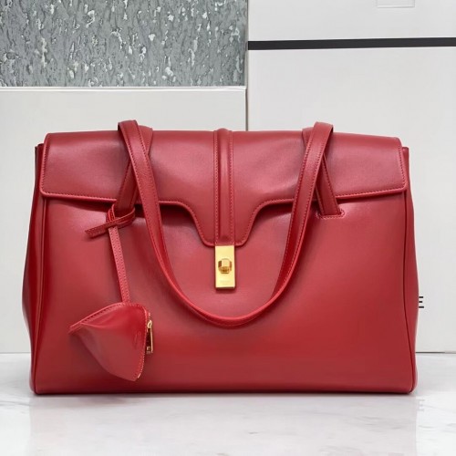 Celine MEDIUM SOFT 16 TAS IN GLAD KALFSLEER CR94043 rood