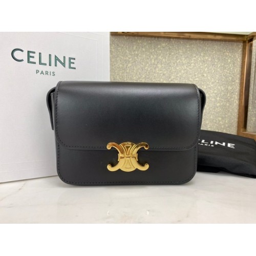 Celine MINI CLASSIC BAG IN BOX KALFSHEER CL01503 zwart