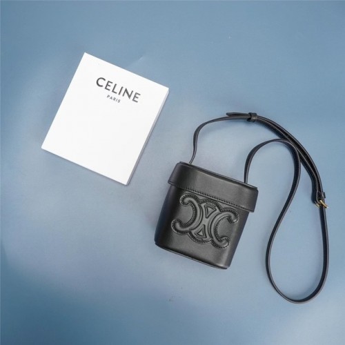 Celine MINI TEEN CLASSIC BAG IN BOX KALFSLEER 199263 ZWART