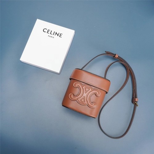 Celine MINI TEEN CLASSIC BAG IN BOX KALFSLEER 199263 TAN