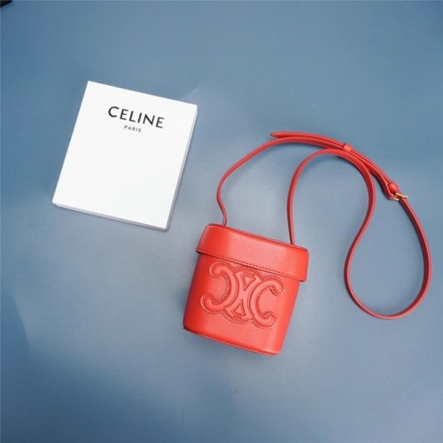 Celine MINI TEEN CLASSIC BAG IN BOX CALFSLEER 199263 rood