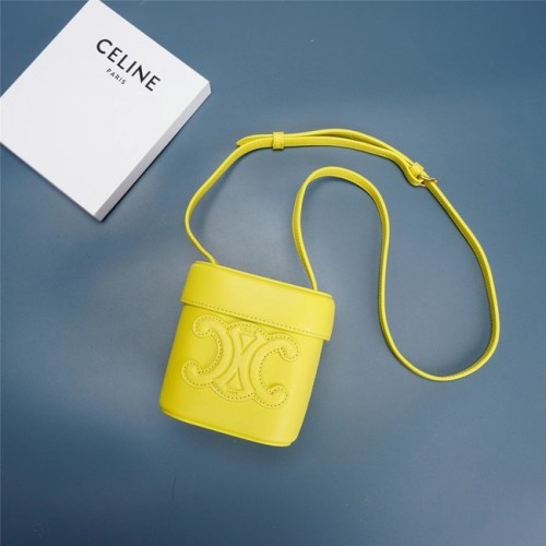 Celine MINI TEEN CLASSIC BAG IN BOX CALFSLEER 199263 geel