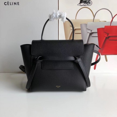 Celine NANO RIEMTAS VAN GENERF KALFSLEER 99970 Zwart