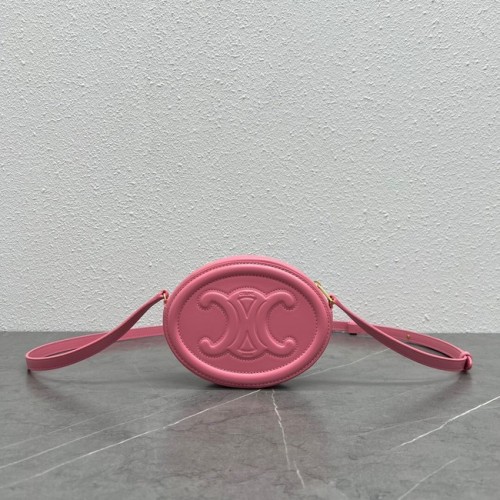 Celine OVALE TAS CUIR TRIOMPHE IN GLAD KALFSLEER 198603 roze