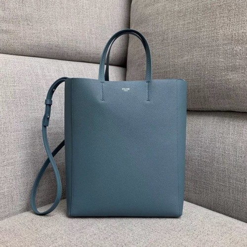 Celine Original Leren CABAS Tas 189813 Blauw