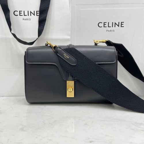 Celine TEEN SOFT 16 IN GLAD KALFSLEER 196853 zwart