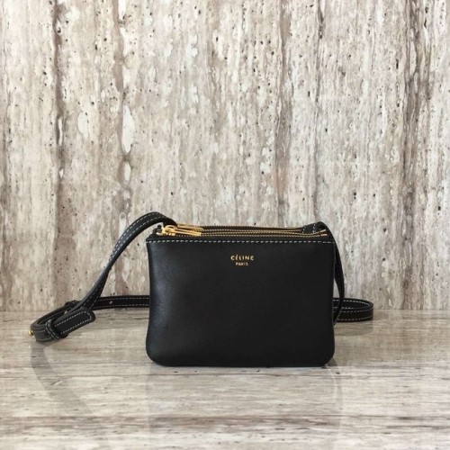 Celine TRIO TAS IN GLAD LAMBSKIN MINI 1920 zwart