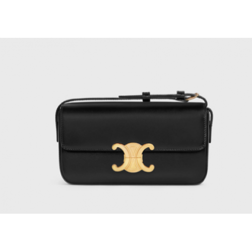 Celine TRIOMPHE SCHOUDERTAS IN NATURAL CALFSLEER 194143 zwart