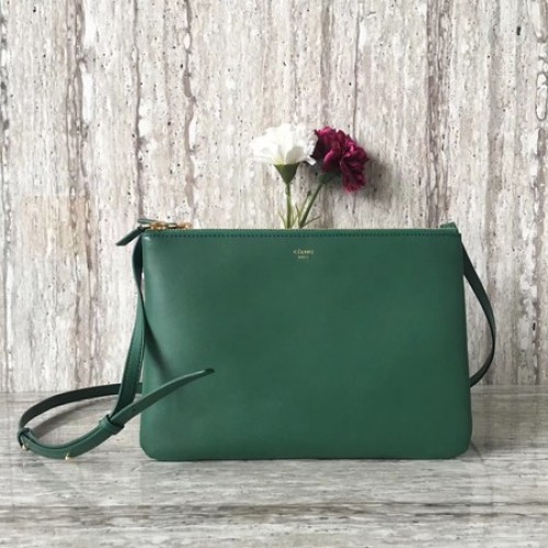 Celine Trio Crossbody Messenger Bag C55421 Groen