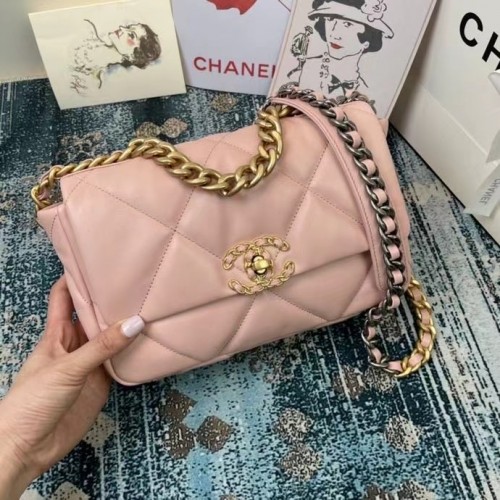 Chanel 19 kleptas AS1160 AS1161 AS1162 roze