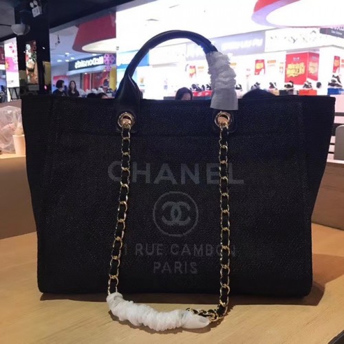 Chanel 19SS Boodschappentas A66941 zwart