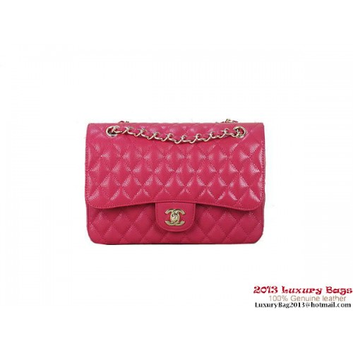 Chanel 2.55 Classic Flap Bag Rose Originele Cannage Patronen Goud