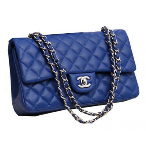 Chanel 2.55 Serie Tassen Origineel Lamsleer CFA1112 Blauw