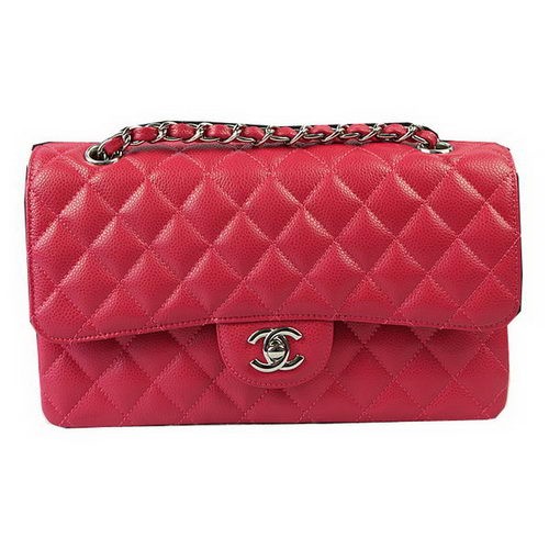Chanel 2.55 Serie Tassen Rose Cannage Patroon Leer CFA1112 Zilver