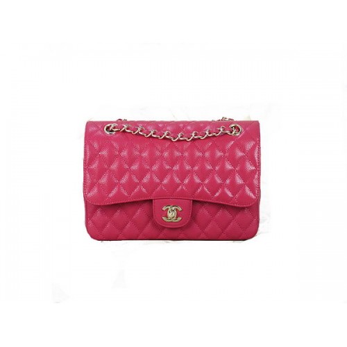 Chanel 2.55 Serie Klassieke Flap Bag 1112 Rose Cannage Patroon Origineel Leer Goud