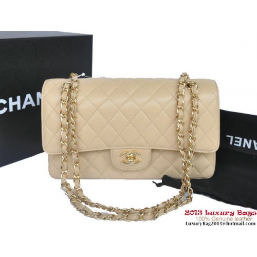 Chanel 2.55 Serie Flap Bag Origineel Kaviaar Leer A1112 Abrikoos