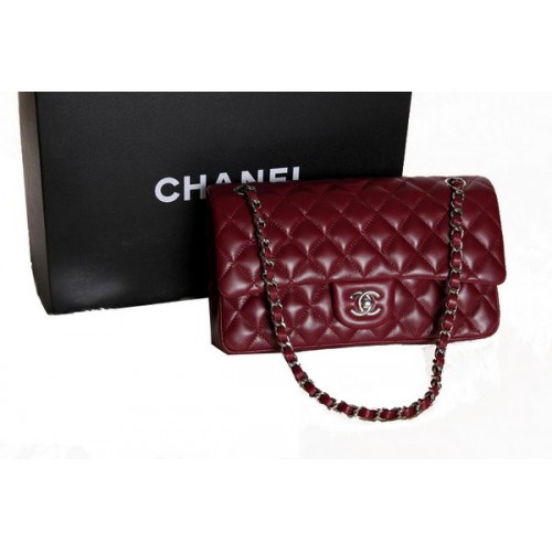 Chanel 2.55 Serie Originele Leren Klassieke Flap Bag A01112 Burgundy