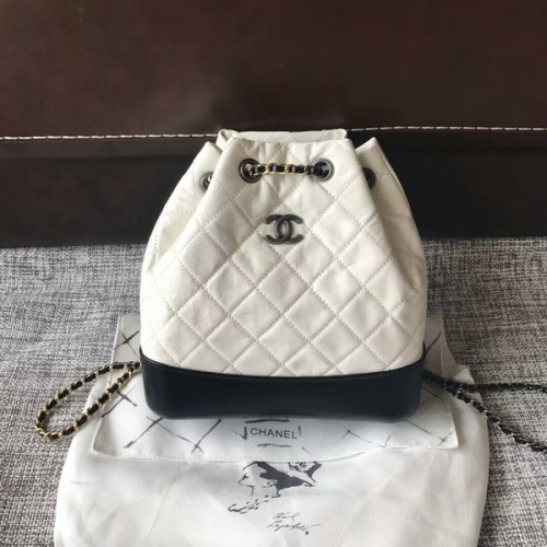 Chanel 2018 originele kalfsleren rugzak 81229 wit