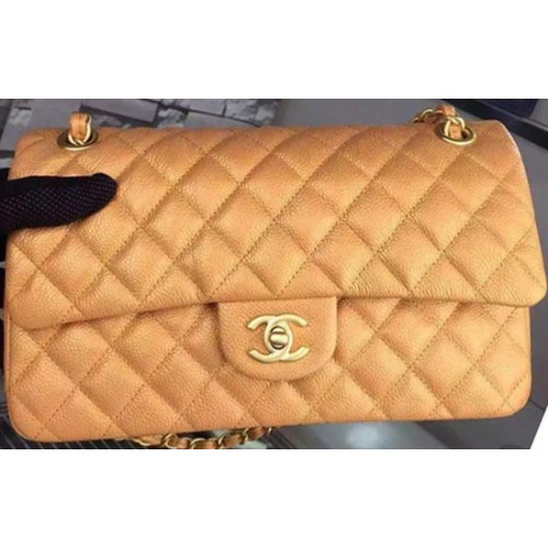 Chanel 2.55 Series Flap Bag Goud Cavier Leer A05480 Goud