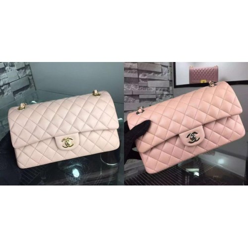 Chanel 2.55 Series Flap Bag Lamsleer A5024 Roze