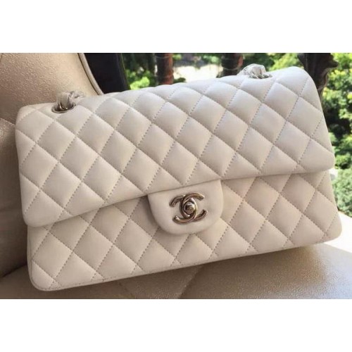 Chanel 2.55 Serie Flap Bag Origineel Lamsleer A1112 Wit