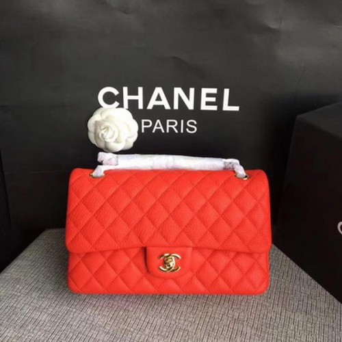 Chanel 2.55 Serie Flap Bags Origineel Hertenleer A1112 Rood