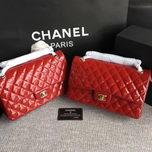 Chanel 2.55 Serie Flap Bags Origineel Leer A1112 Rood