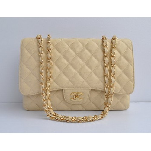 Chanel 2.55 Flap Bag 28600 Crème met gouden ketting