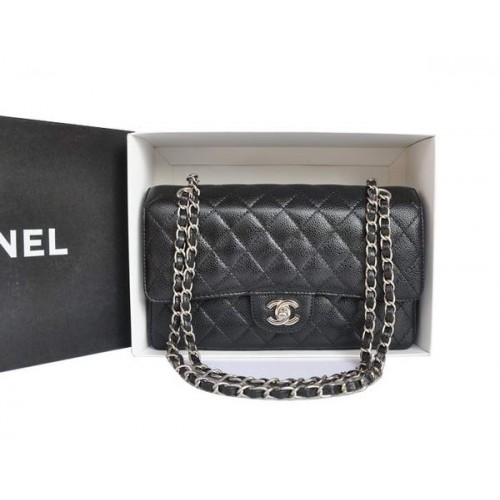 Chanel A1112 2.55 Serie Flap Bag Origineel Kaviaar Leer Zwart